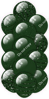 Hunter Green - Balloon Tower - Sparkle Accents