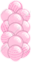 Baby Pink - Balloon Tower - Sparkle Accents