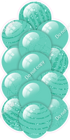 Mint - Balloon Tower - Sparkle Accents