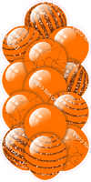 Orange - Balloon Tower - Sparkle Accents