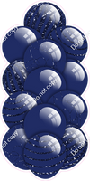 Navy Blue - Balloon Tower - Sparkle Accents