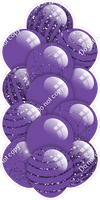 Purple - Balloon Tower - Sparkle Accents