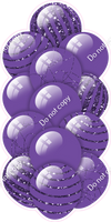 Purple - Balloon Tower - Sparkle Accents