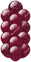 Burgundy - Balloon Tower - Sparkle Accents