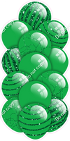 Green - Balloon Tower - Sparkle Accents