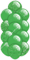 Lime Green - Balloon Tower - Sparkle Accents