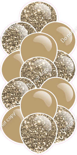 Khaki- Balloon Tower - Sparkle