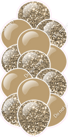 Tan - Balloon Tower - Sparkle