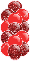 Red - Balloon Tower - Sparkle