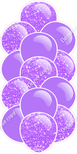 Lilac - Balloon Tower - Sparkle