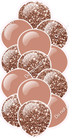 Rose Gold - Balloon Tower - Sparkle