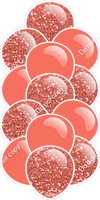 Coral - Balloon Tower - Sparkle