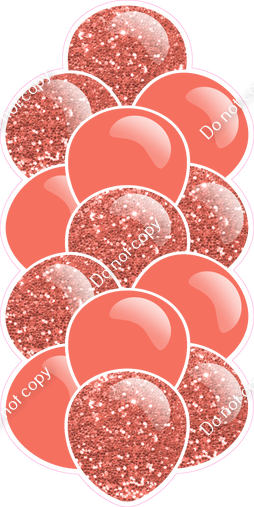 Coral - Balloon Tower - Sparkle