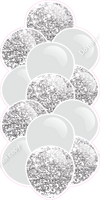 Light Silver - Balloon Tower - Sparkle
