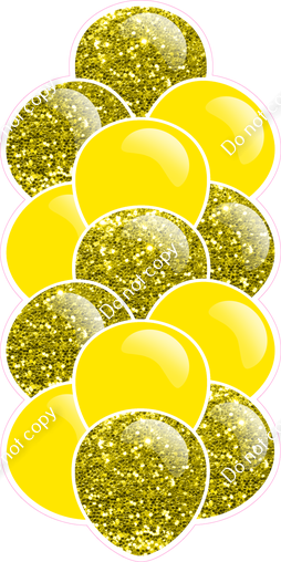 Yellow - Balloon Tower - Sparkle