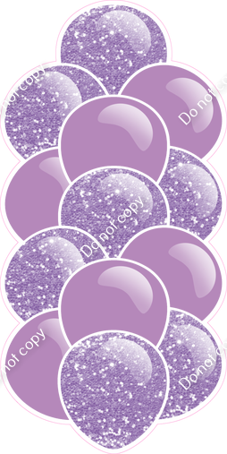 Lavender - Balloon Tower - Sparkle
