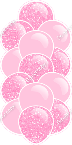 Baby Pink - Balloon Tower - Sparkle