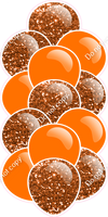 Orange - Balloon Tower - Sparkle