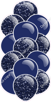 Navy Blue - Balloon Tower - Sparkle