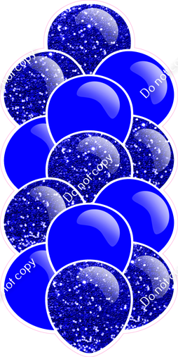 Blue - Balloon Tower - Sparkle