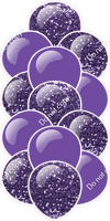Purple - Balloon Tower - Sparkle