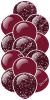 Burgundy - Balloon Tower - Sparkle