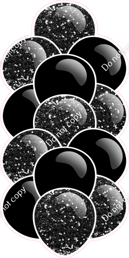 Black - Balloon Tower - Sparkle