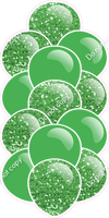 Lime Green - Balloon Tower - Sparkle