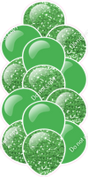 Lime Green - Balloon Tower - Sparkle