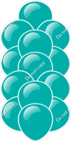 Teal - Balloon Tower - Flat