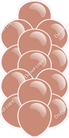 Rose Gold - Balloon Tower - Flat