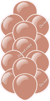 Rose Gold - Balloon Tower - Flat