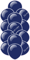 Navy Blue - Balloon Tower - Flat