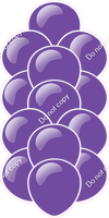 Purple - Balloon Tower - Flat