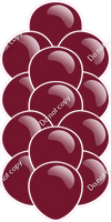 Burgundy - Balloon Tower - Flat