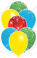 Yellow, Lime, Caribbean, Red Balloon Bundle