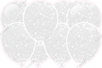 White Sparkle - Horizontal Balloon Panels