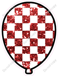 Sparkle Red & White Checker
