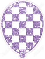 Lavender & White Checker