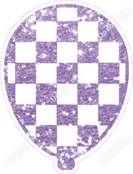 Lavender & White Checker