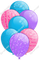 Bubblegum, Caribbean, Lilac XL Balloon Bundle
