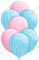 Baby Pink & Baby Blue Balloons - Sparkle Accents