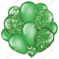 Lime Balloon Cluster