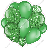 Lime Balloon Cluster