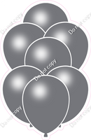 Flat Silver Balloon Bundle