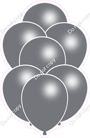 Flat Silver Balloon Bundle