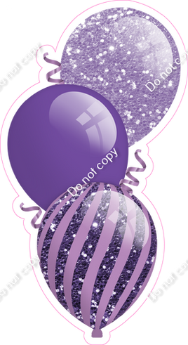 Sparkle - Lavender & Purple Triple Balloon Bundle