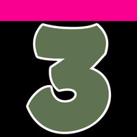 Flat - 12" BBT 41 pc Number Sets