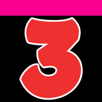 Flat - 12" BBT 41 pc Number Sets
