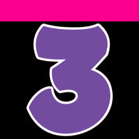 Flat - 12" BBT 41 pc Number Sets